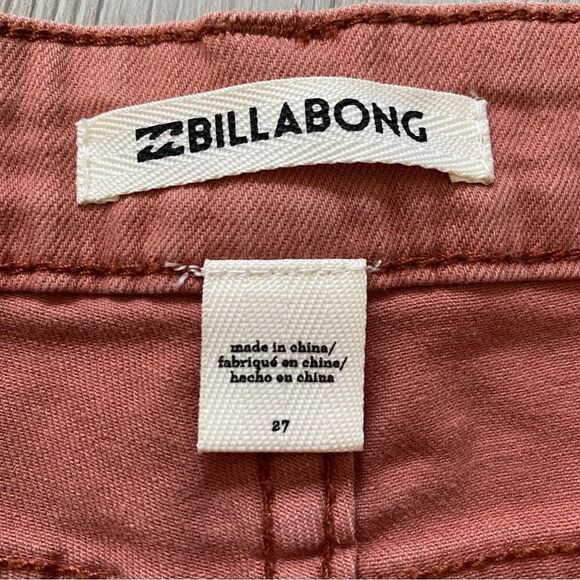 Billabong Shorts Button Fly Boho Frayed Distressed Denim 27 Clay Brown - Picture 3 of 9